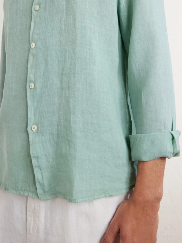 Garment-Dyed Linen Shirt - CU Garment-Dyed Linen Shirt - CU