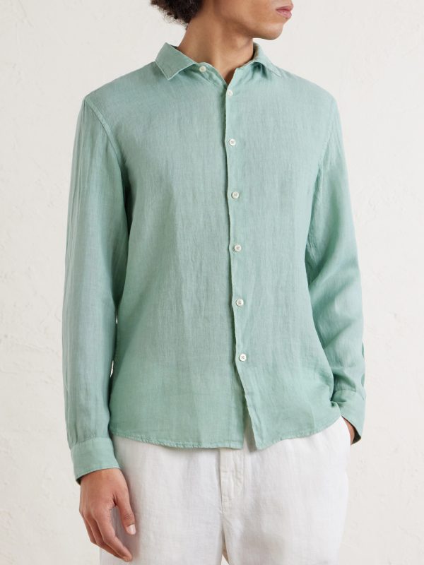 Garment-Dyed Linen Shirt - FR Garment-Dyed Linen Shirt - FR