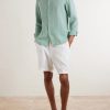 Garment-Dyed Linen Shirt - OU Garment-Dyed Linen Shirt - OU