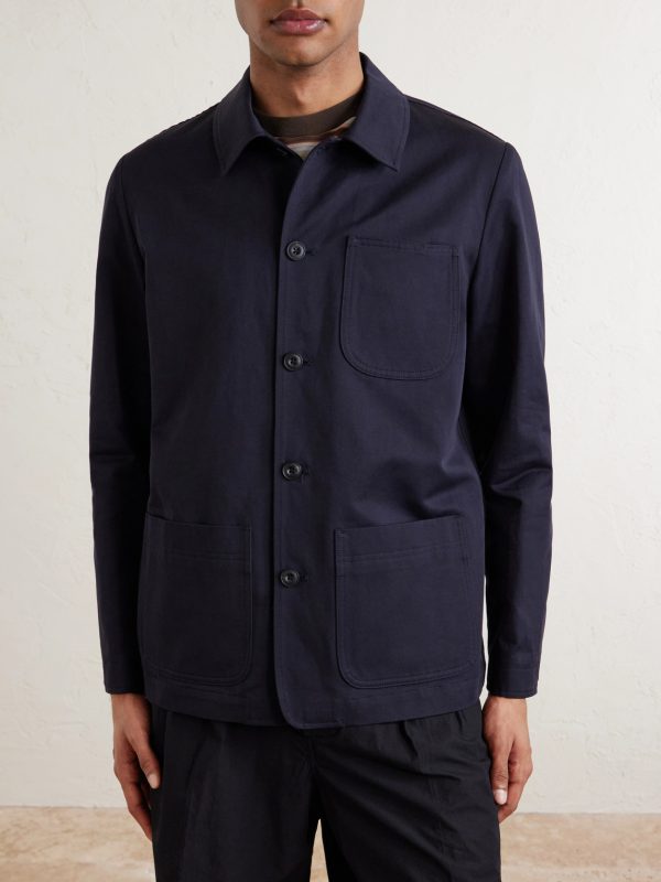 Constantin Cotton and Linen-Blend Overshirt - FR Constantin Cotton and Linen-Blend Overshirt - FR