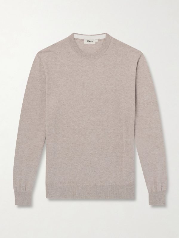 Cotton and Cashmere-Blend Sweater