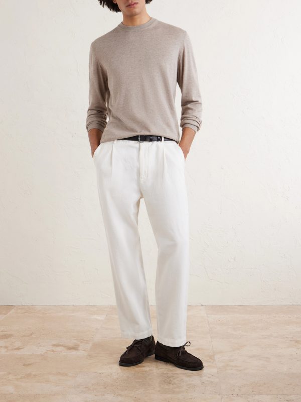 Cotton and Cashmere-Blend Sweater - OU