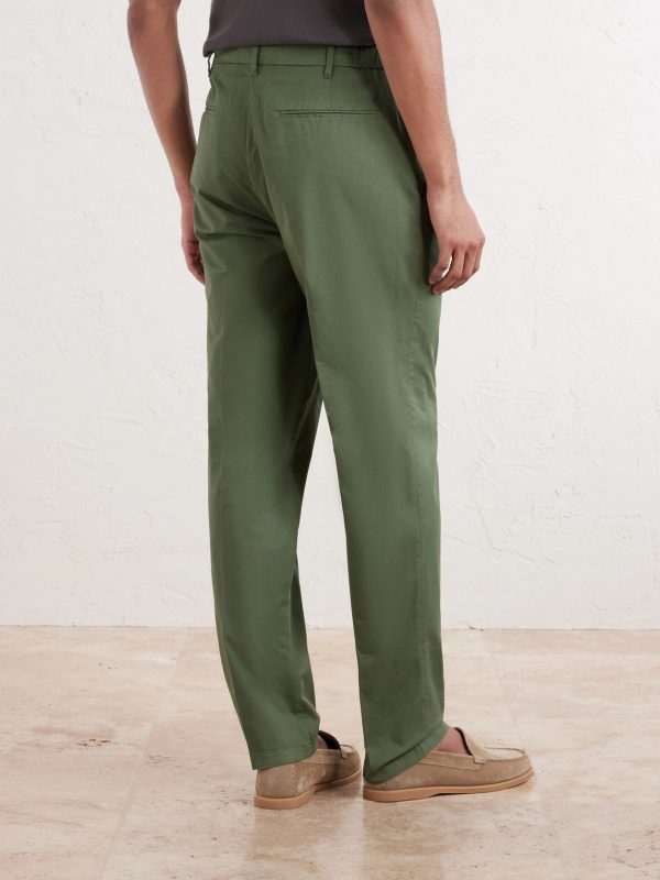 Dumbo Tapered Cotton-Blend Gabardine Trousers - BK