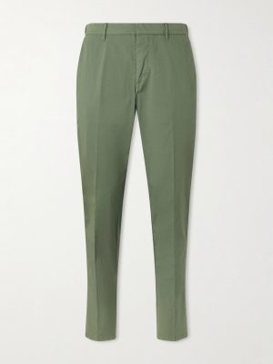Dumbo Tapered Cotton-Blend Gabardine Trousers Dumbo Tapered Cotton-Blend Gabardine Trousers