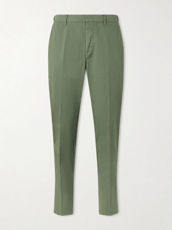 Dumbo Tapered Cotton-Blend Gabardine Trousers