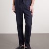 Mattia Straight-Leg Linen Drawstring Trousers - FR