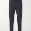 Mattia Straight-Leg Linen Drawstring Trousers