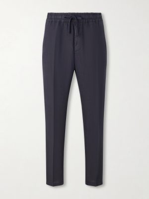 Mattia Straight-Leg Linen Drawstring Trousers Mattia Straight-Leg Linen Drawstring Trousers