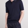 Pierre Honeycomb-Knit Cotton-Piqué Polo Shirt - FR Pierre Honeycomb-Knit Cotton-Piqué Polo Shirt - FR