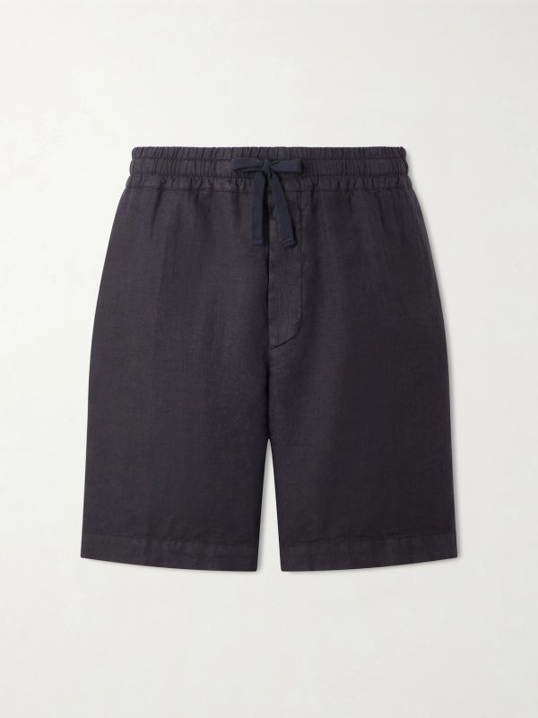 Samuel Straight-Leg Linen Drawstring Shorts