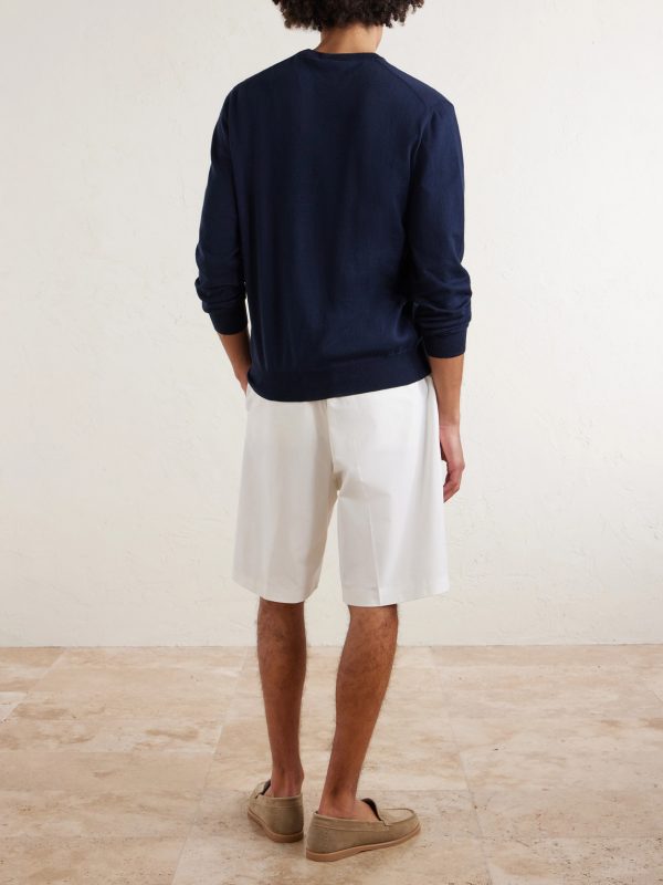 Cotton and Cashmere-Blend Sweater - BK