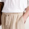 Mattia Straight-Leg Linen Drawstring Trousers - CU Mattia Straight-Leg Linen Drawstring Trousers - CU
