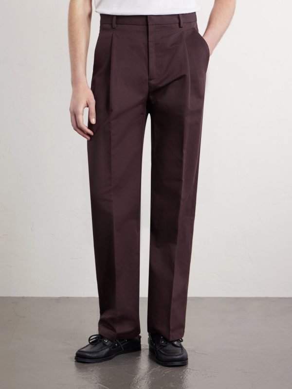 Orval Straight-Leg Cotton and Linen-Blend Gabardine Trousers - FR