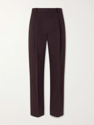 Orval Straight-Leg Cotton and Linen-Blend Gabardine Trousers Orval Straight-Leg Cotton and Linen-Blend Gabardine Trousers