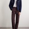 Orval Straight-Leg Cotton and Linen-Blend Gabardine Trousers - OU