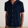 Harvey Camp-Collar Cotton-Terry Shirt - FR Harvey Camp-Collar Cotton-Terry Shirt - FR