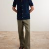 Harvey Camp-Collar Cotton-Terry Shirt - OU Harvey Camp-Collar Cotton-Terry Shirt - OU