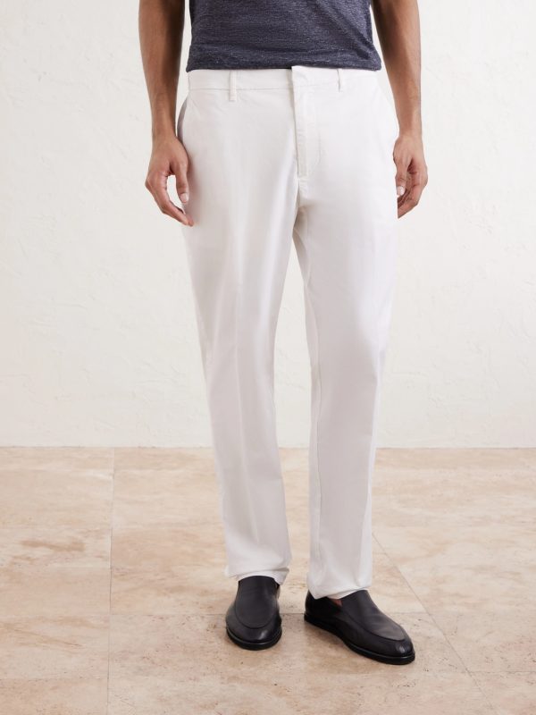 Dumbo Tapered Cotton-Blend Gabardine Trousers - FR