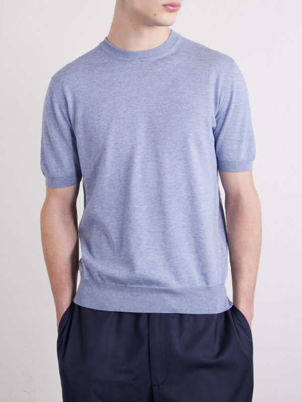 Maglia Cotton and Cashmere-Blend T-Shirt - FR Maglia Cotton and Cashmere-Blend T-Shirt - FR