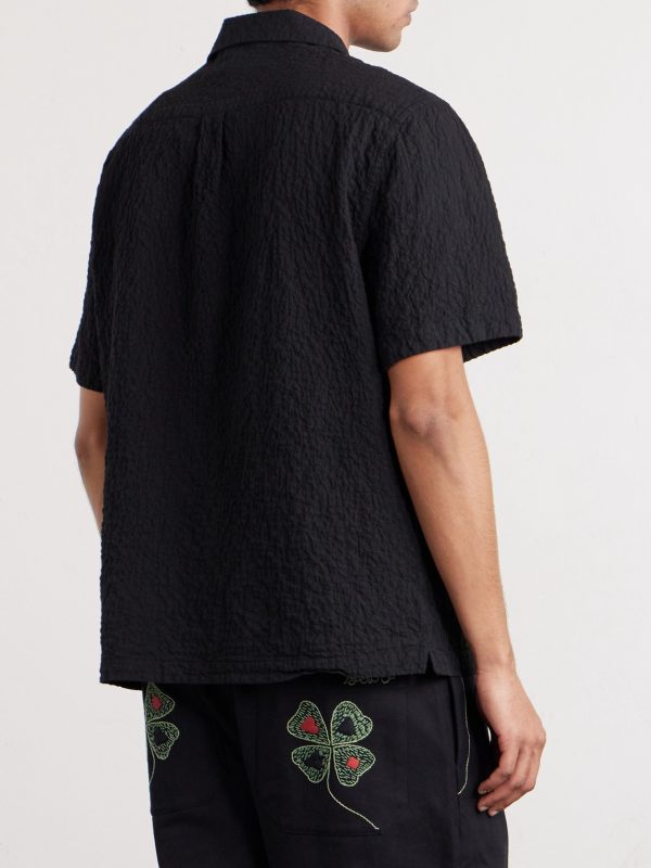 Hadley Seersucker Cotton Shirt - BK Hadley Seersucker Cotton Shirt - BK