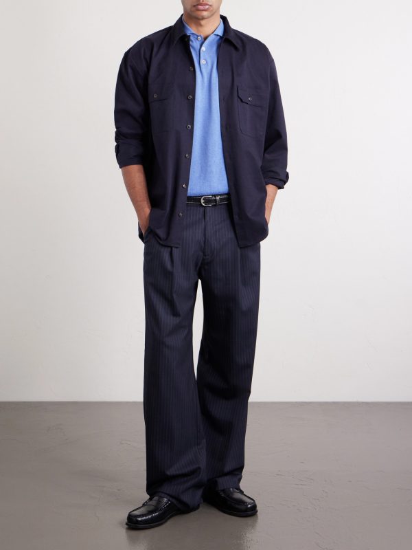 Linen and Cotton-Blend Polo Shirt - OU Linen and Cotton-Blend Polo Shirt - OU