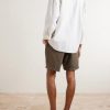 Samuel Straight-Leg Linen Shorts - BK