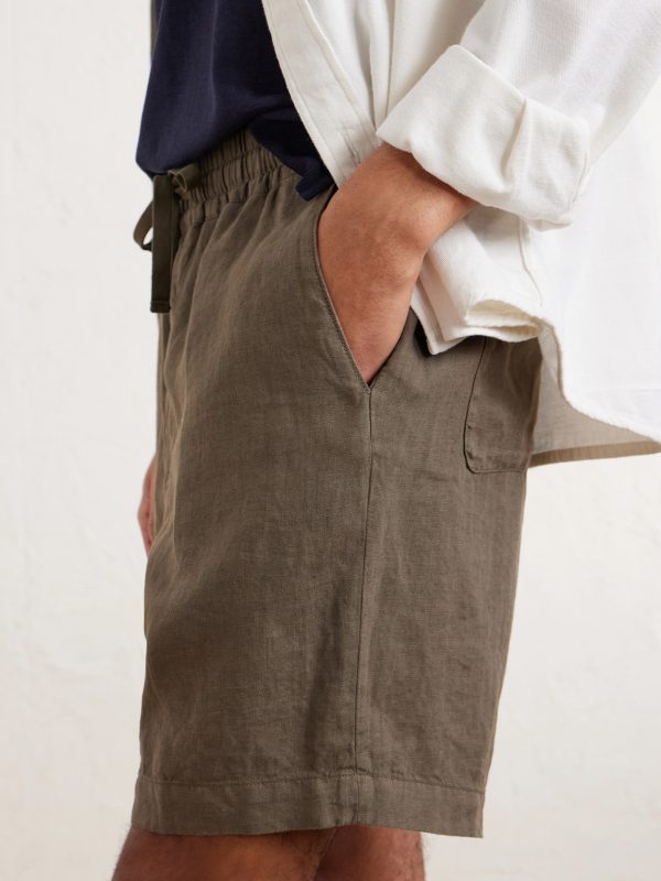Samuel Straight-Leg Linen Shorts - CU