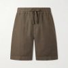 Samuel Straight-Leg Linen Shorts