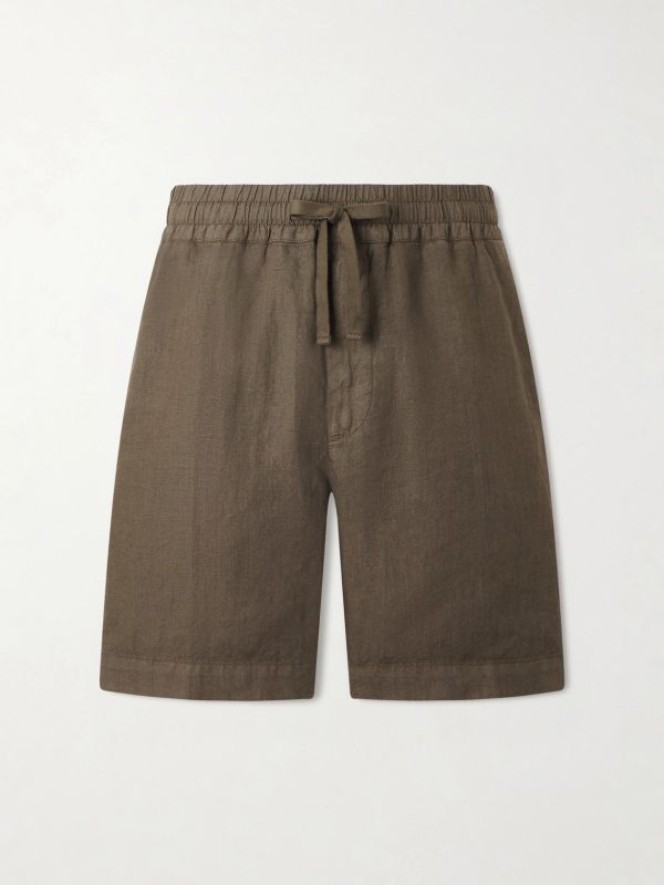 Samuel Straight-Leg Linen Shorts