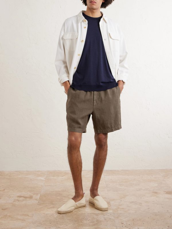 Samuel Straight-Leg Linen Shorts - OU