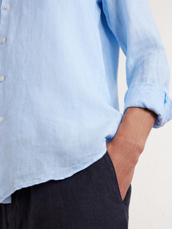Garment-Dyed Linen Shirt - CU