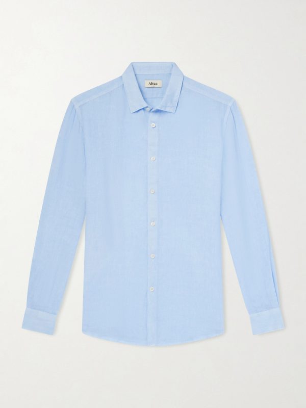 Garment-Dyed Linen Shirt