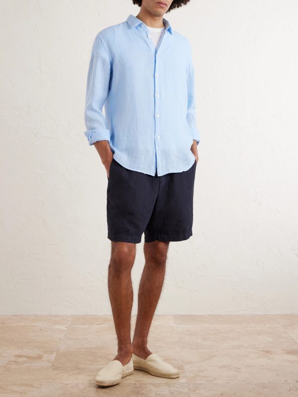 Garment-Dyed Linen Shirt - OU