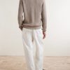 Shawl-Collar Ribbed Cotton and Cashmere-Blend Cardigan - BK Shawl-Collar Ribbed Cotton and Cashmere-Blend Cardigan - BK