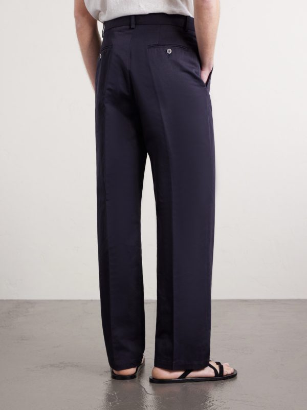 Orval Cotton and Linen-Blend Gabardine Trousers - BK Orval Cotton and Linen-Blend Gabardine Trousers - BK