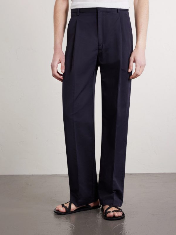 Orval Cotton and Linen-Blend Gabardine Trousers - FR Orval Cotton and Linen-Blend Gabardine Trousers - FR
