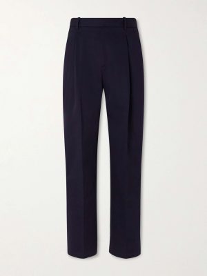 Orval Cotton and Linen-Blend Gabardine Trousers Orval Cotton and Linen-Blend Gabardine Trousers