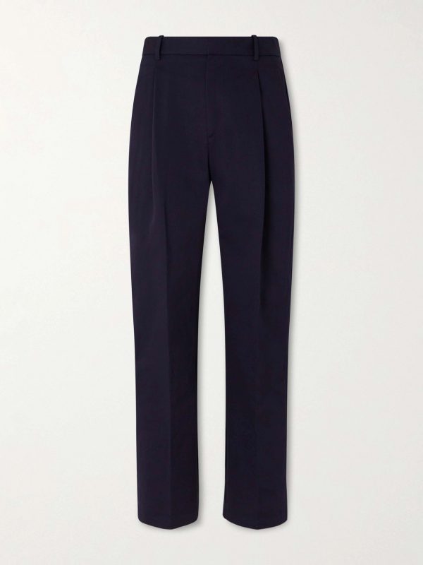 Orval Cotton and Linen-Blend Gabardine Trousers Orval Cotton and Linen-Blend Gabardine Trousers