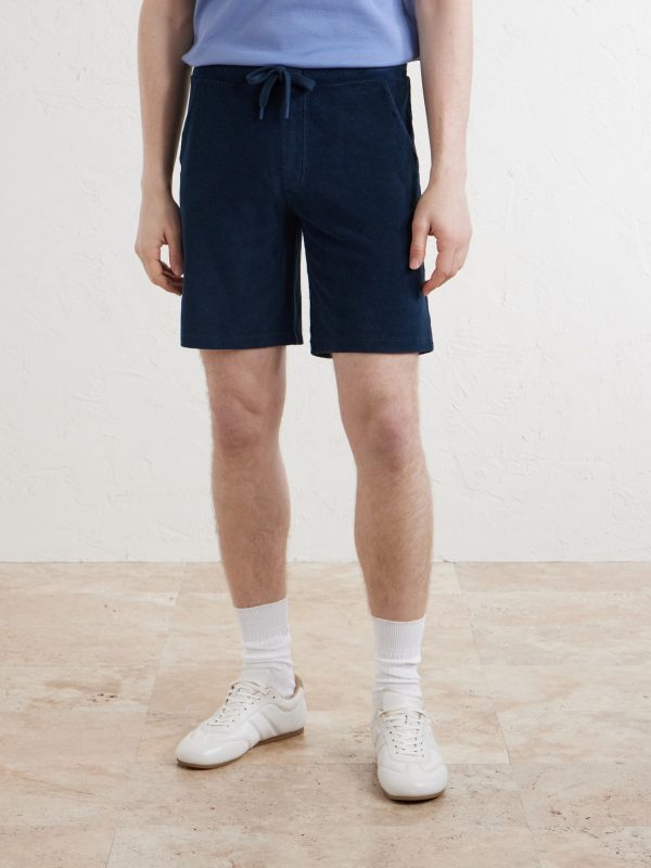 Straight-Leg Cotton-Terry Bermuda Shorts - FR Straight-Leg Cotton-Terry Bermuda Shorts - FR