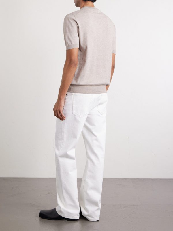 Cotton and Cashmere-Blend T-Shirt - BK Cotton and Cashmere-Blend T-Shirt - BK