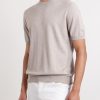 Cotton and Cashmere-Blend T-Shirt - FR Cotton and Cashmere-Blend T-Shirt - FR