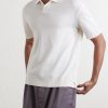 Pierre Honeycomb-Knit Cotton-Piqué Polo Shirt - FR Pierre Honeycomb-Knit Cotton-Piqué Polo Shirt - FR