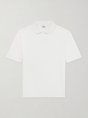 Pierre Honeycomb-Knit Cotton-Piqué Polo Shirt Pierre Honeycomb-Knit Cotton-Piqué Polo Shirt
