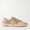 Stardan Distressed Colour-Block Full-Grain Nubuck and Leather Sneakers Stardan Distressed Colour-Block Full-Grain Nubuck and Leather Sneakers
