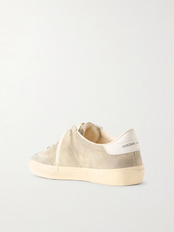 Soul Star Leather-Trimmed Suede Sneakers - BK Soul Star Leather-Trimmed Suede Sneakers - BK