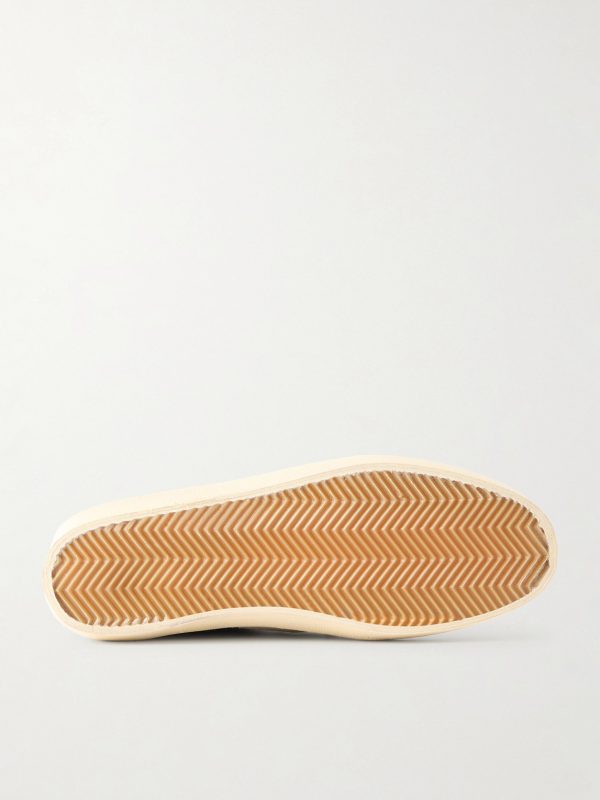 Soul Star Leather-Trimmed Suede Sneakers - E1 Soul Star Leather-Trimmed Suede Sneakers - E1
