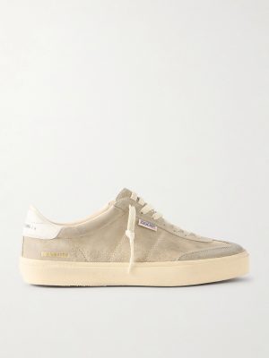 Soul Star Leather-Trimmed Suede Sneakers