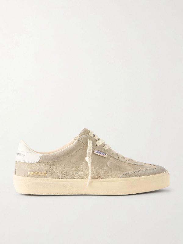 Soul Star Leather-Trimmed Suede Sneakers Soul Star Leather-Trimmed Suede Sneakers