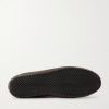 Super-Star Distressed Suede-Trimmed Leather Sneakers - E1 Super-Star Distressed Suede-Trimmed Leather Sneakers - E1