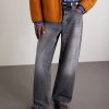 Super-Star Distressed Suede-Trimmed Leather Sneakers - OU Super-Star Distressed Suede-Trimmed Leather Sneakers - OU